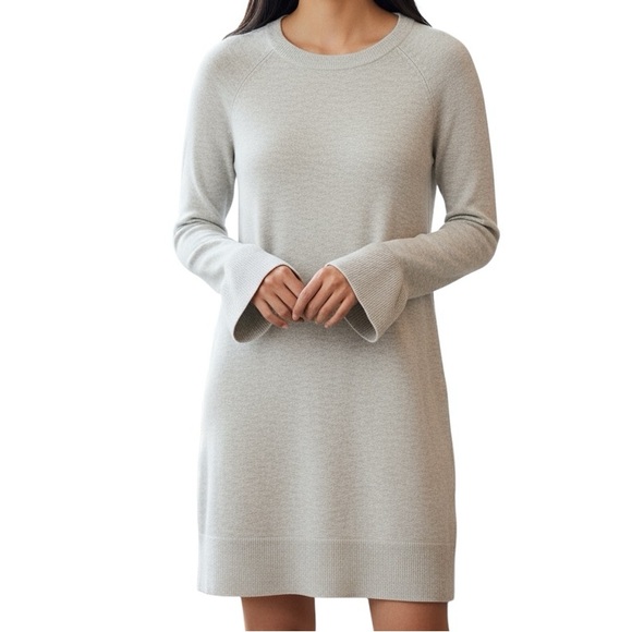 Banana Republic Dresses & Skirts - BANANA REPUBLIC Merino Wool Cashmere Blend Bell Sleeve Super Soft Sweater Dress
